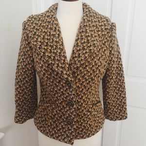 Tweed David Meister blazer in fall colors